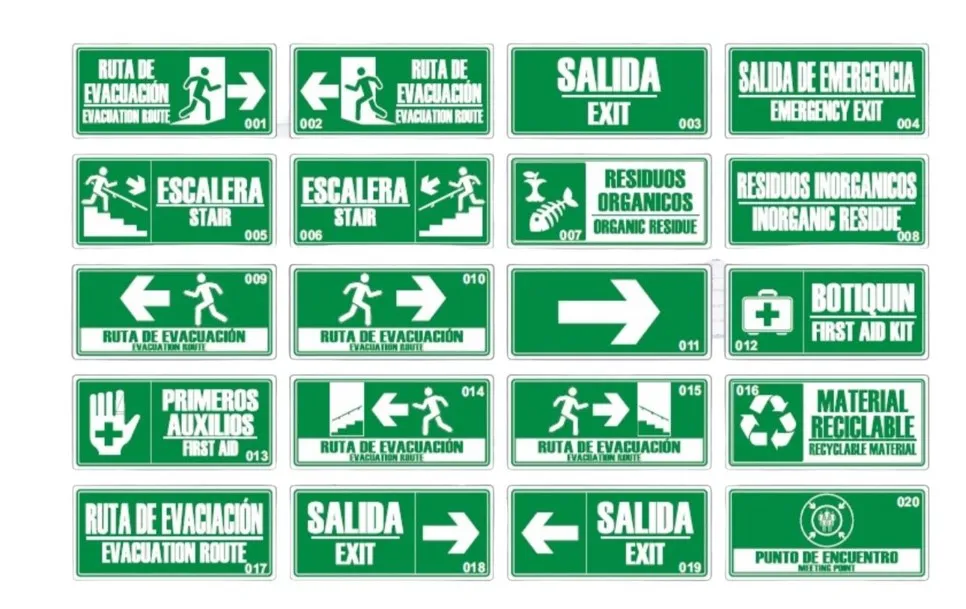 Avisos poliestileno
