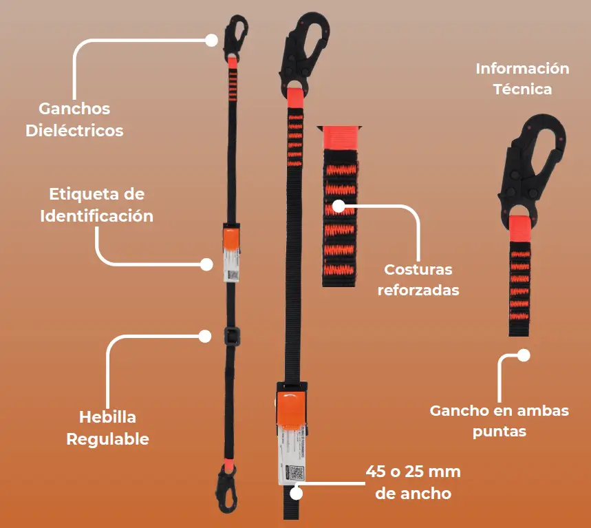 ESLINGA DIELÉCTRICA DE POSICIONAMIENTO REGULABLE 1